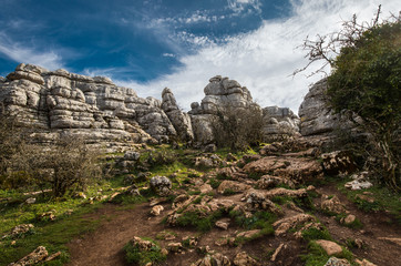 Torcal de Antequera en Málaga, españa © Jalonso