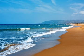 Fototapeta na wymiar Sunny beach, Crete