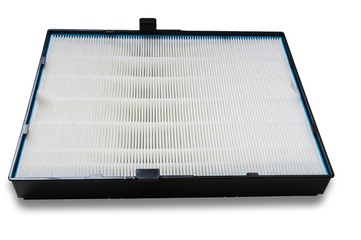 High efficiency air filter for HVAC system. Isolated on white background.