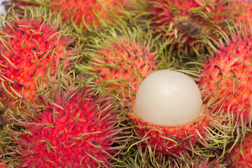 rambutan sweet delicious of fresh Thai rambutans. 