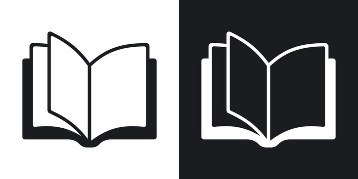 read book icon vector