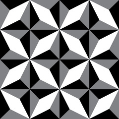 Repeating geometric patterns. Black & White decorative texture.