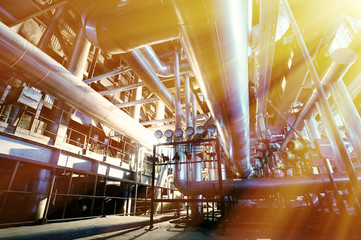 Industrial zone, Steel pipelines and equipment