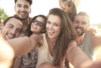 Fototapeta premium Selfie with the best friends