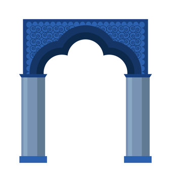 Arch vector icon isolated