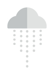 Rain cloud vector illustration.