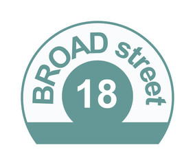 Street sign or house number