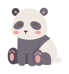 Obraz na płótnie Canvas Panda bear vector illustration.