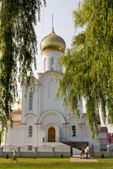 Turov, Belarus - June 28, 2013: Cathedral of Saints Cyril and Lavrenti of Turov June 28, 2013 in...