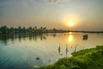 Lovely sunrise at Hoi An Vietnam