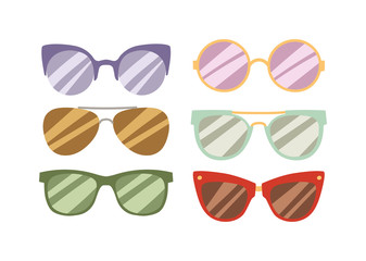 Fashion glasses vector illustration.