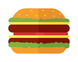 Burger vector illustration.