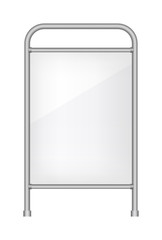 Ad banner vector illustration mockup