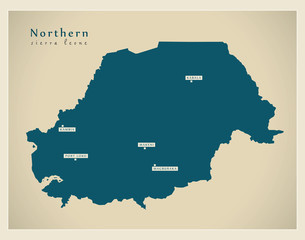 Modern Map - Northern Province SL