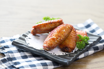 delicious food on table