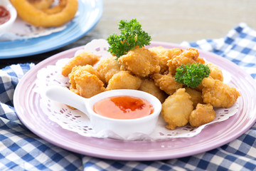 delicious food on table