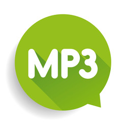 MP3 button vector