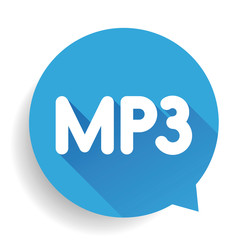 MP3 button vector
