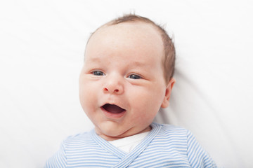 Happy newborn baby