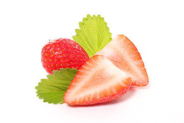 strawberry isolated on white