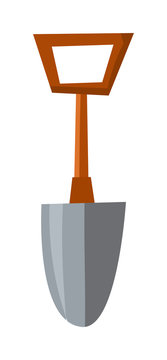 Shovel vector illustration.