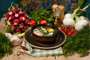 Fototapeta na wymiar fish soup