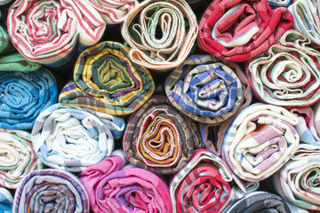 colorful the fabric background
