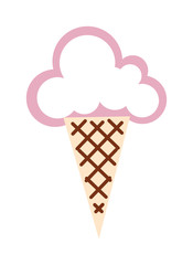 Icecream icon vector illustration.