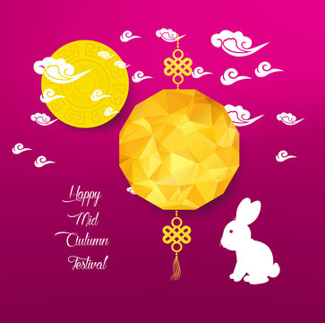 Mid Autumn Lantern Festival background. Chinese new year.