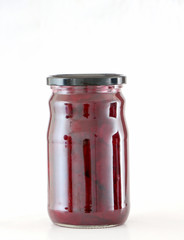 Jar of beet root preserved