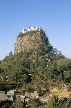 Mount Popa, centre of nat worship