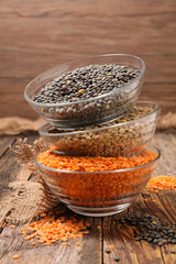 assorted of lentils