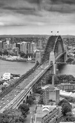 Aerial view of Sydney Harbour Bridge