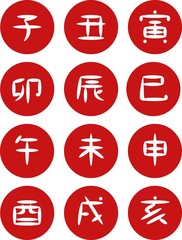 十二支　漢字