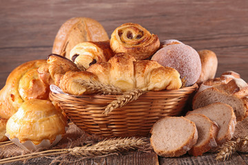 assorted bread and pastry