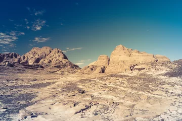 Zelfklevend Fotobehang Sinaï woestijnlandschap © Kotangens