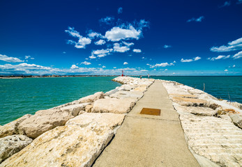 Fototapeta na wymiar dock in the Adriatic Sea