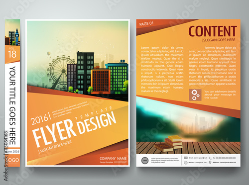 flyers design template vector business brochure report magazine