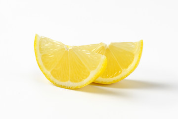 two slices of lemon