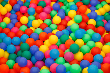 box filled with small colored balls