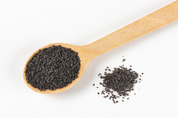 spoon of ground poppy seeds