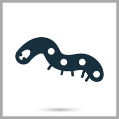 Caterpillar icon on the background