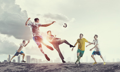 Businessman play ball