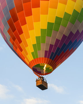 Laos, Vang Vieng. Hot air balloon.