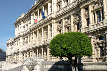 Justice Palace on Piazza Cavour, Rome, Italy