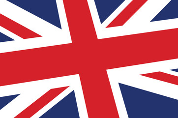 Union Jack on crumpled paper background. Vintage effect