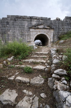 Amphitheartre at the Lycian site of Letoon, Antalya Province, Anatolia, Turkey Minor