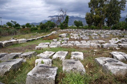 The Lycian site of Letoon, Antalya Province, Anatolia, Turkey Minor