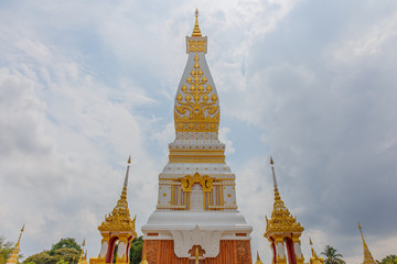 Fototapeta premium Wat Phra That Phanom is the sacred area in the south of Nakhon Phanom province, northeastern Thailand.