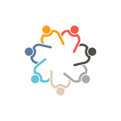 People group teamwork logo